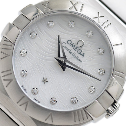 コンステレーション プリュム 27 レディース 白文字盤 12Pダイヤ クォーツ 腕時計