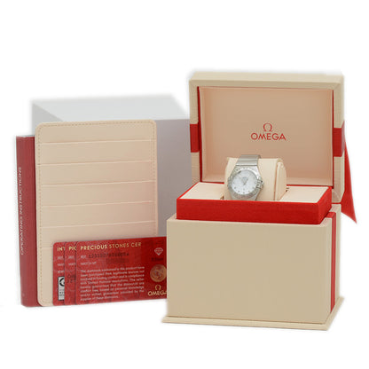 コンステレーション プリュム 27 レディース 白文字盤 12Pダイヤ クォーツ 腕時計