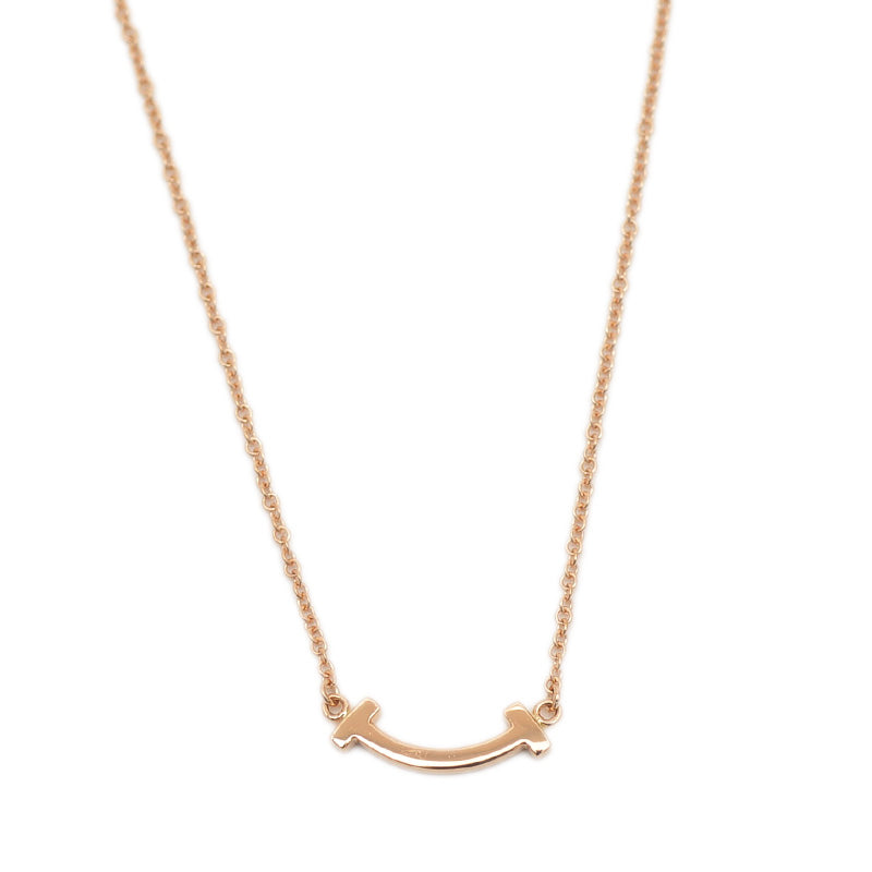 Tスマイル ミニ ペンダントネックレス K18PG ネックレス