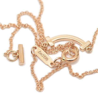 Tスマイル ミニ ペンダントネックレス K18PG ネックレス