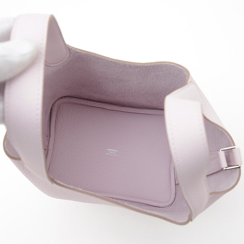 ピコタンロック PM 18 トリヨン モーヴペール シルバー金具 W刻印 ハンドバッグ