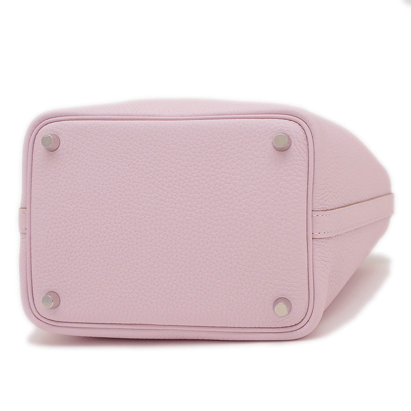 ピコタンロック PM 18 トリヨン モーヴペール シルバー金具 W刻印 ハンドバッグ