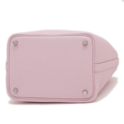 ピコタンロック PM 18 トリヨン モーヴペール シルバー金具 W刻印 ハンドバッグ