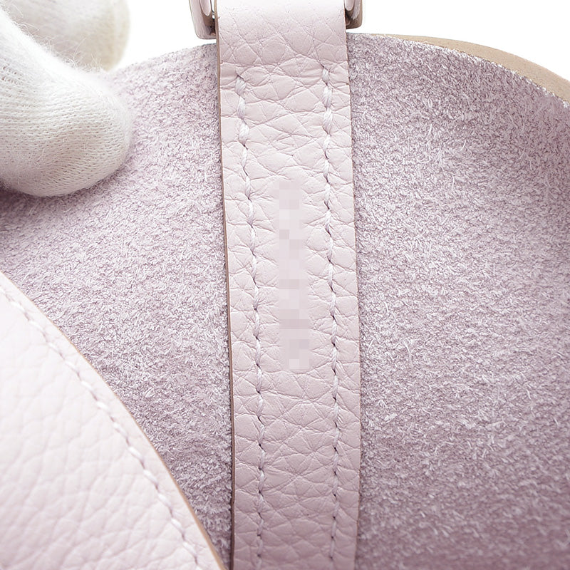 ピコタンロック PM 18 トリヨン モーヴペール シルバー金具 W刻印 ハンドバッグ