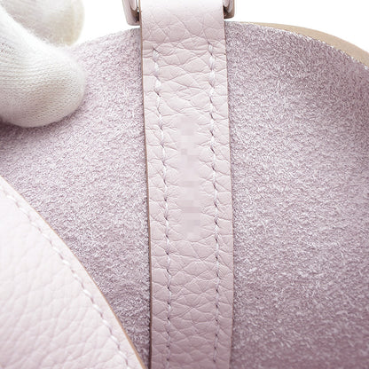 ピコタンロック PM 18 トリヨン モーヴペール シルバー金具 W刻印 ハンドバッグ