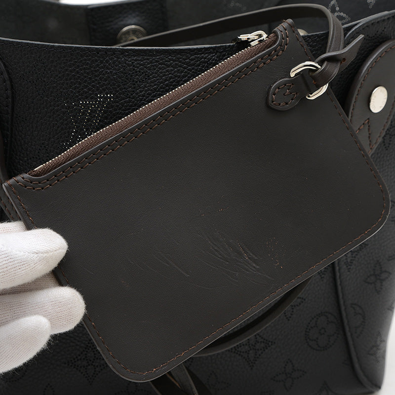 マヒナ ヒナPM 2WAYバッグ レザー ブラック M54350 ハンドバッグ