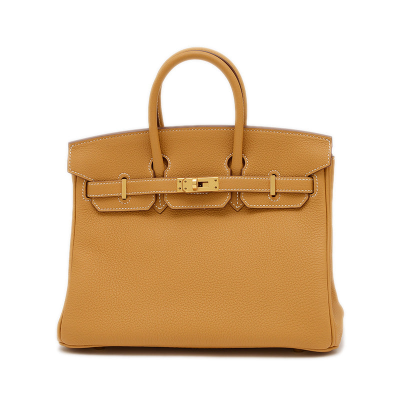 バーキン25 トゴ ナチュラルサブレ ゴールド金具 W刻印 ハンドバッグ