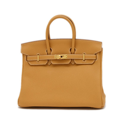 バーキン25 トゴ ナチュラルサブレ ゴールド金具 W刻印 ハンドバッグ