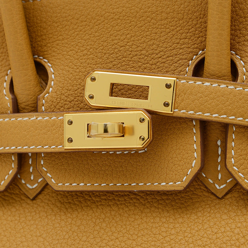 バーキン25 トゴ ナチュラルサブレ ゴールド金具 W刻印 ハンドバッグ