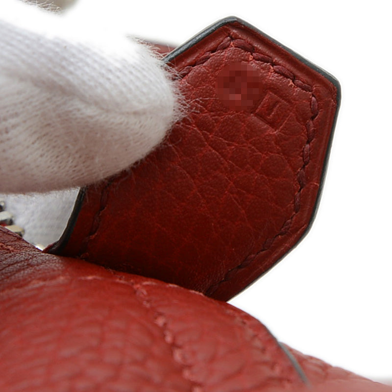 ボリード31 トリヨン ルージュアッシュ シルバー金具 □I刻印 ハンドバッグ