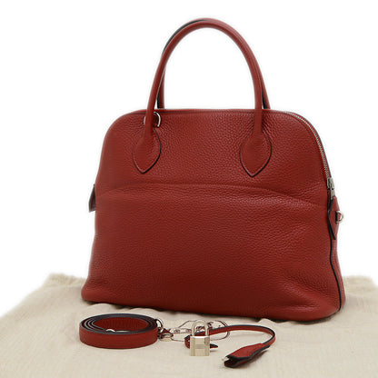 ボリード31 トリヨン ルージュアッシュ シルバー金具 □I刻印 ハンドバッグ