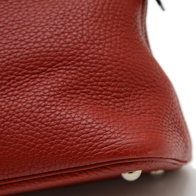 ボリード31 トリヨン ルージュアッシュ シルバー金具 □I刻印 ハンドバッグ