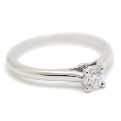 ソリテール ダイヤリング Pt950/ダイヤ 0.26ct E/VVS1/EX #51 N41359 リング・指輪