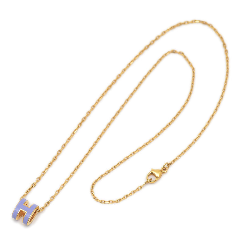 ポップアッシュ H ミニ ネックレス リラ/ゴールド ネックレス