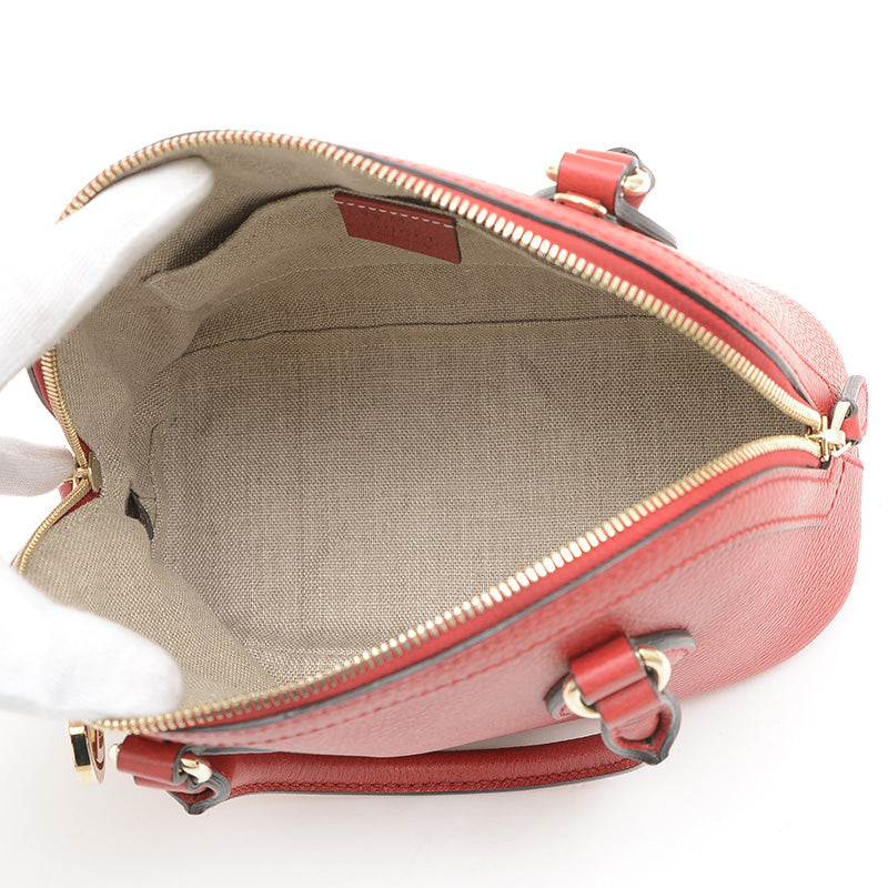 インターロッキングG 2WAYショルダーバッグ レッド 449661 ソルド品 ハンドバッグ