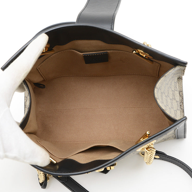 GGスプリーム ショルダーバッグ ベージュ/ブラック 498156 ショルダーバッグ