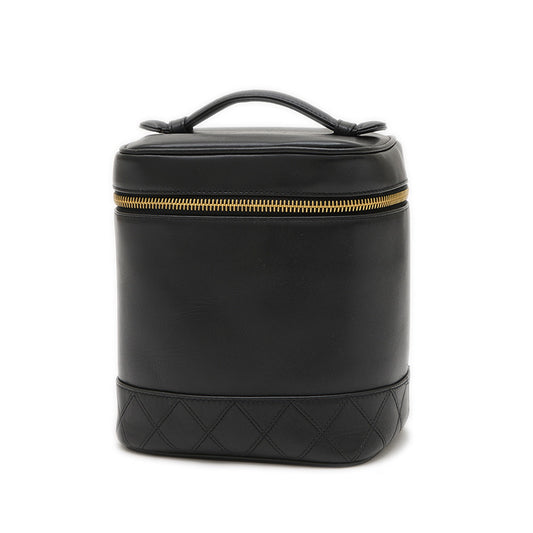 ピコローレ バニティバッグ ラムスキン ブラック バニティバッグ