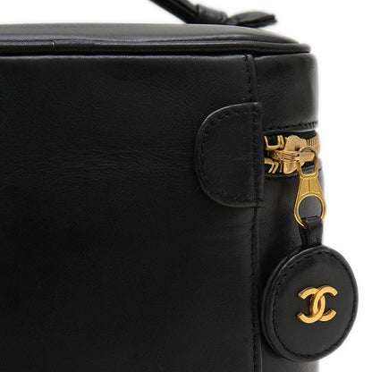 ピコローレ バニティバッグ ラムスキン ブラック バニティバッグ