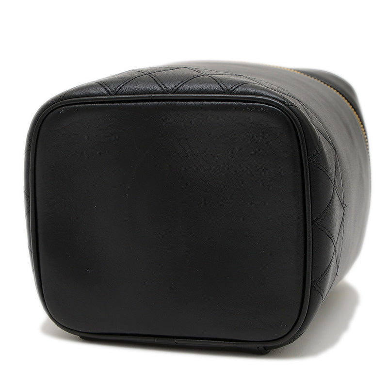 ピコローレ バニティバッグ ラムスキン ブラック バニティバッグ