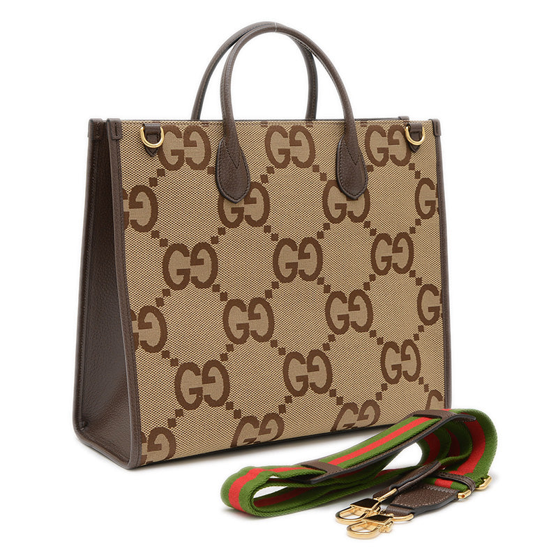 ジャンボGG トートバッグ 2Wayバッグ ベージュ/ブラウン 678839 トートバッグ