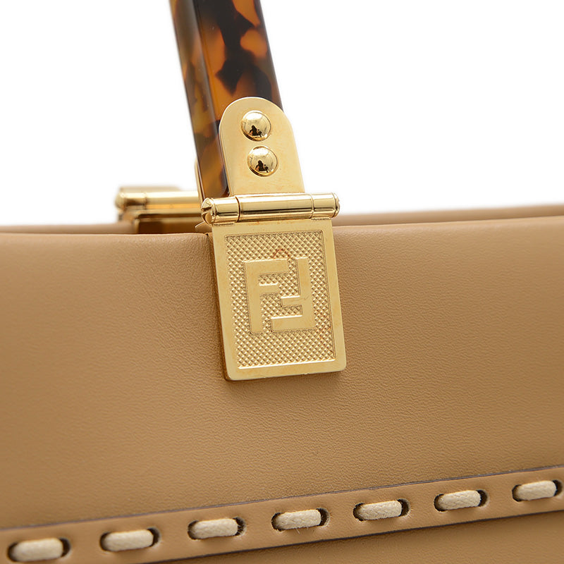 サンシャイン ミディアム 2WAYトートバッグ レザー/パイソン ベージュ 8BH386 トートバッグ