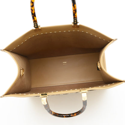 サンシャイン ミディアム 2WAYトートバッグ レザー/パイソン ベージュ 8BH386 トートバッグ