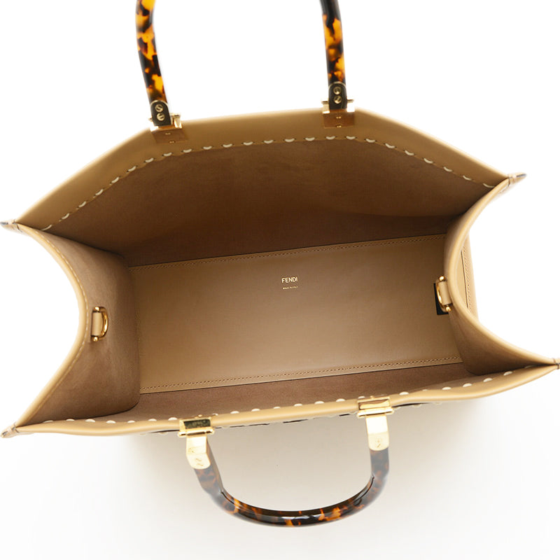 サンシャイン ミディアム 2WAYトートバッグ レザー/パイソン ベージュ 8BH386 トートバッグ