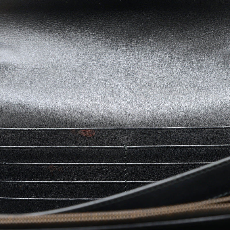 GGマーモント チェーンショルダー ウォレット クラッチ カーフ ブラック 474575 ショルダーバッグ