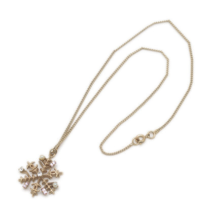スノーフレーク ネックレス ラインストーン シルバー 05A ネックレス