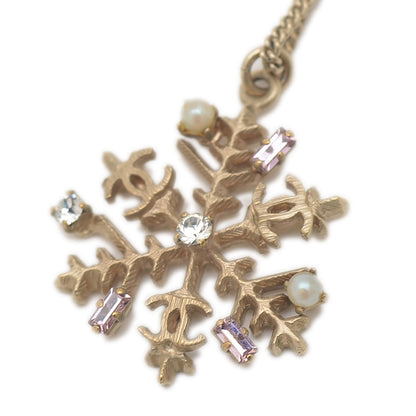 スノーフレーク ネックレス ラインストーン シルバー 05A ネックレス