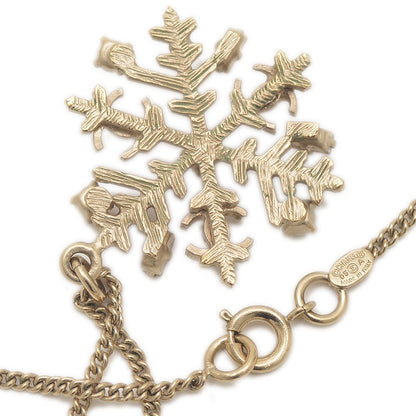 スノーフレーク ネックレス ラインストーン シルバー 05A ネックレス