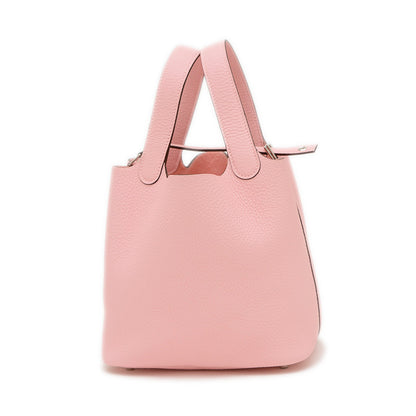 ピコタンロック PM 18 トリヨン ローズサクラ シルバー金具 K刻印 ハンドバッグ