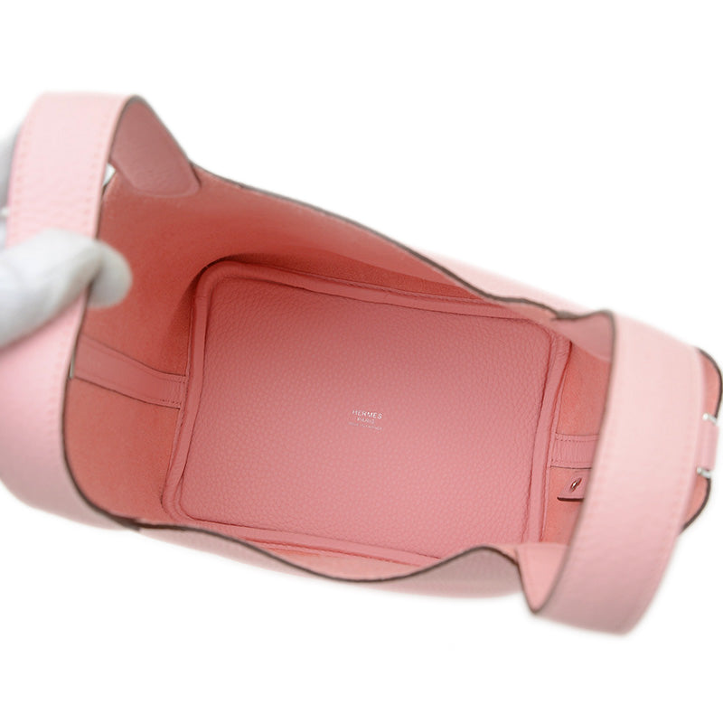 ピコタンロック PM 18 トリヨン ローズサクラ シルバー金具 K刻印 ハンドバッグ