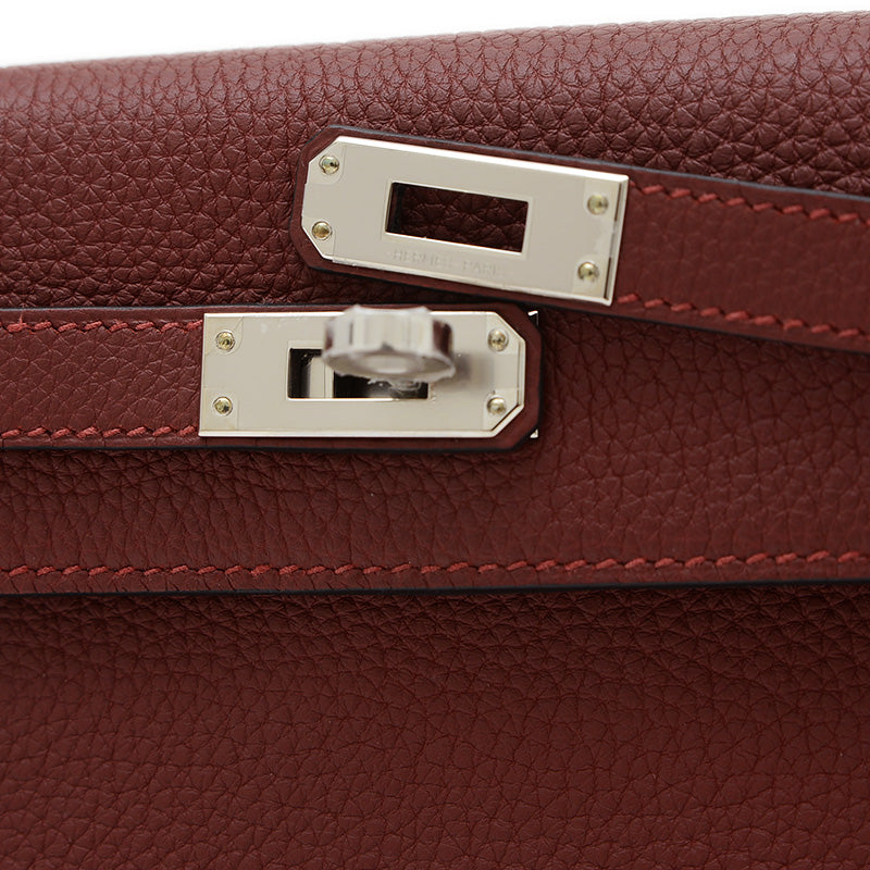 ケリー25 内縫い トゴ ルージュアッシュ シルバー金具 W刻印 ハンドバッグ