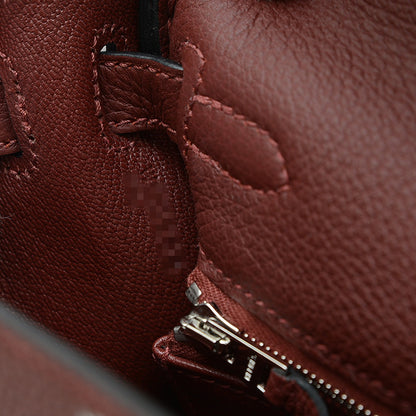 ケリー25 内縫い トゴ ルージュアッシュ シルバー金具 W刻印 ハンドバッグ