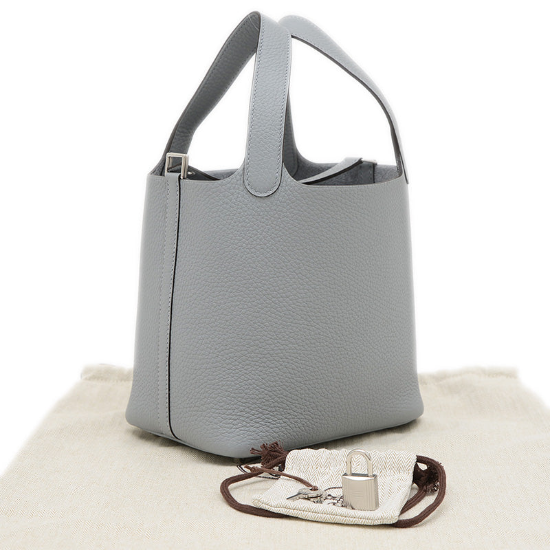 ピコタンロック PM 18 トリヨン グリパンタン シルバー金具 K刻印 ハンドバッグ