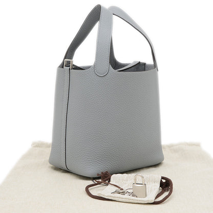 ピコタンロック PM 18 トリヨン グリパンタン シルバー金具 K刻印 ハンドバッグ