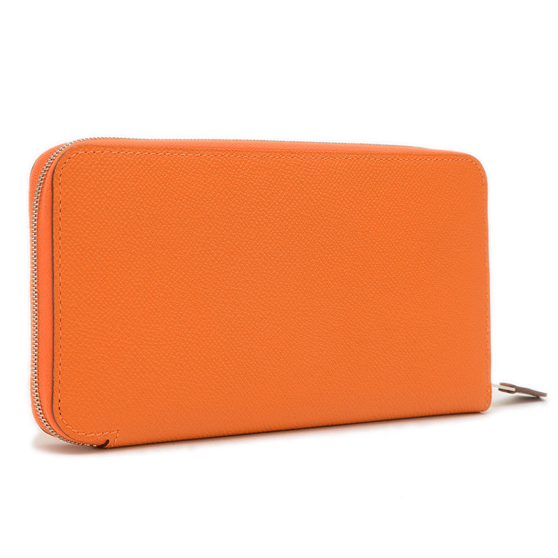 アザップロング シルクイン 長財布 エプソン オレンジ B刻印 長財布