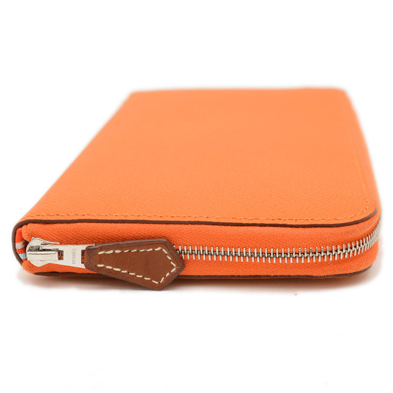 アザップロング シルクイン 長財布 エプソン オレンジ B刻印 長財布