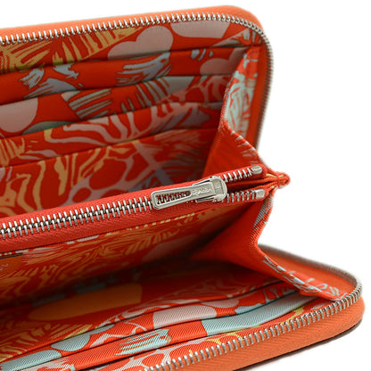 アザップロング シルクイン 長財布 エプソン オレンジ B刻印 長財布