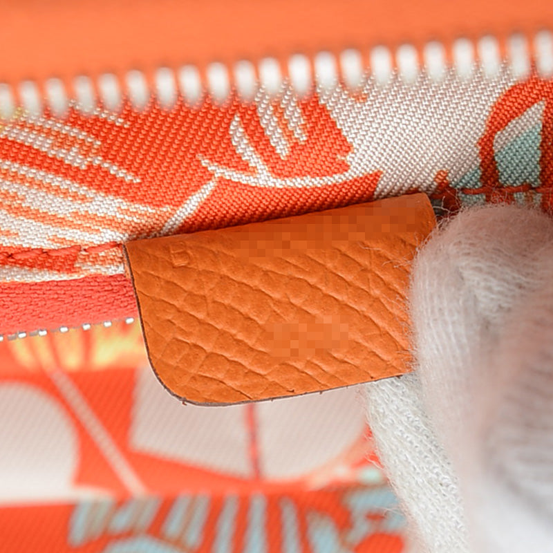 アザップロング シルクイン 長財布 エプソン オレンジ B刻印 長財布