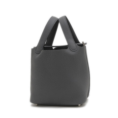 ピコタンロック PM 18 トリヨン アルドワーズ シルバー金具 W刻印 ハンドバッグ