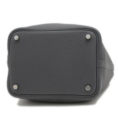 ピコタンロック PM 18 トリヨン アルドワーズ シルバー金具 W刻印 ハンドバッグ