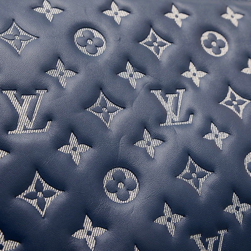 モノグラム クッサンPM 2WAYバッグ レザー ネイビーブルー　M59392 ショルダーバッグ