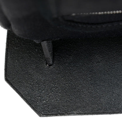 エールバッグジップ50 トワル ブラック シルバー金具 D刻印 ハンドバッグ