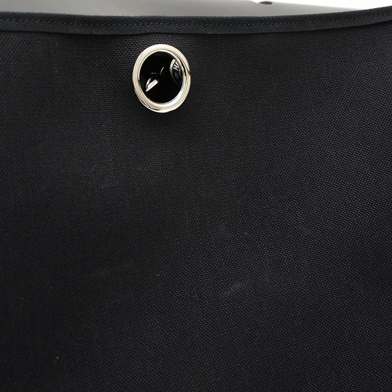 エールバッグジップ50 トワル ブラック シルバー金具 D刻印 ハンドバッグ