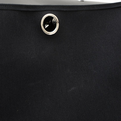 エールバッグジップ50 トワル ブラック シルバー金具 D刻印 ハンドバッグ