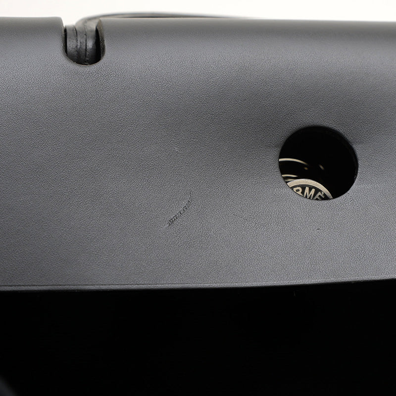 エールバッグジップ50 トワル ブラック シルバー金具 D刻印 ハンドバッグ