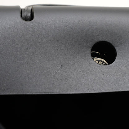 エールバッグジップ50 トワル ブラック シルバー金具 D刻印 ハンドバッグ