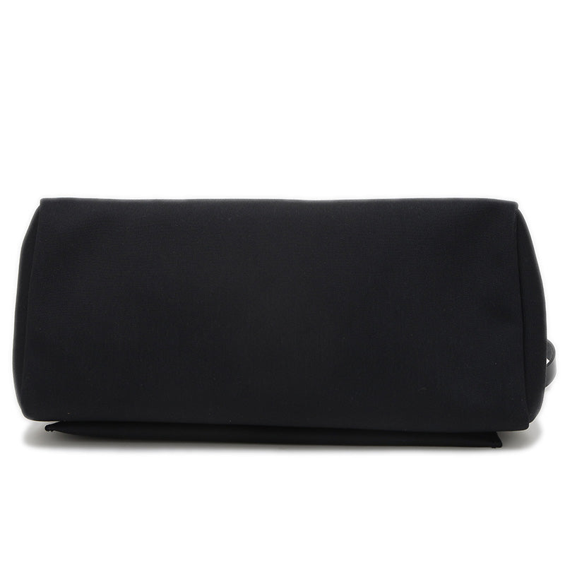 エールバッグジップ50 トワル ブラック シルバー金具 D刻印 ハンドバッグ